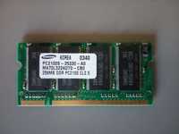 Memória SAMSUNG DDR 256Mb para portátil