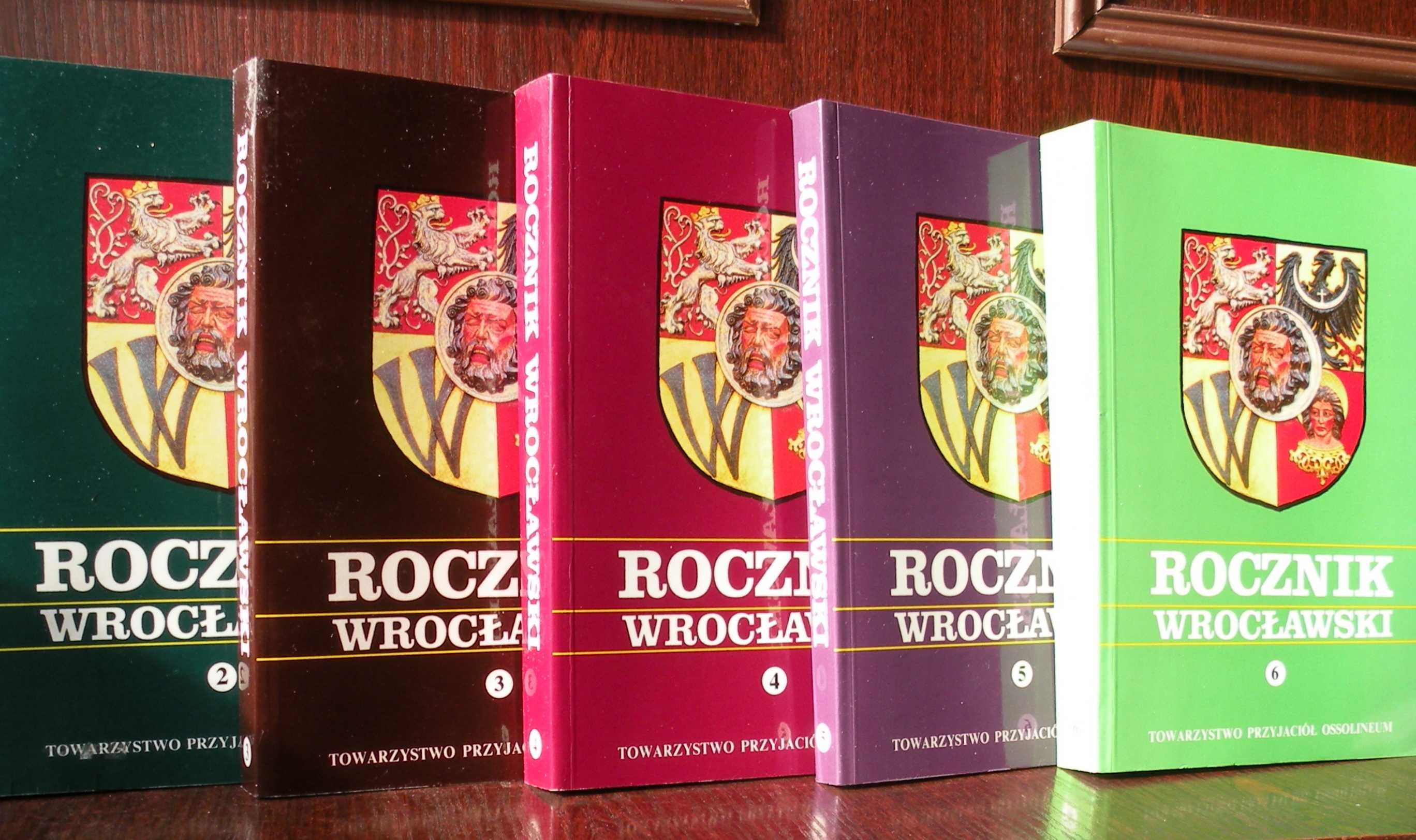 Rocznik Wrocławski, kolekcja 5 tomów, od 2 (1995) do 6 (2000)