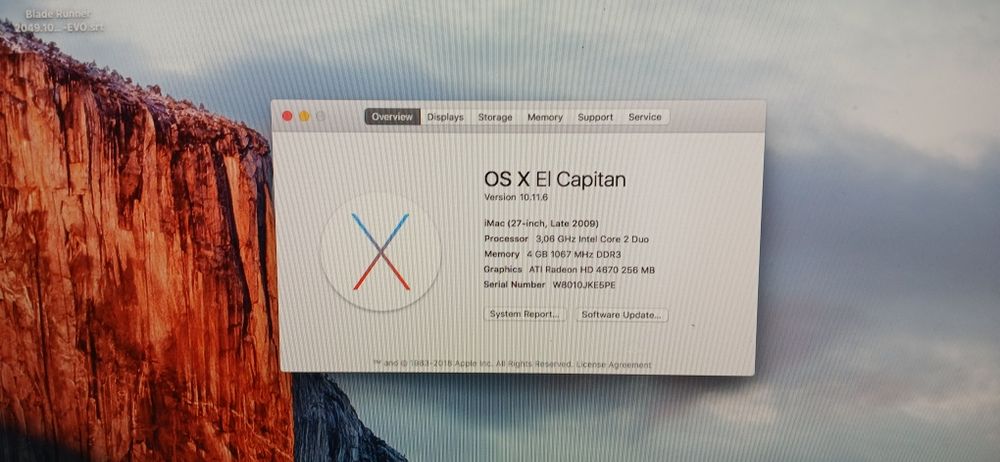 Mac 27 OS El Captain