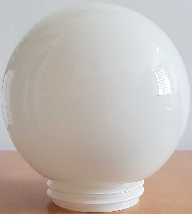 Klosz szklany kula z gwintem 15cm prl