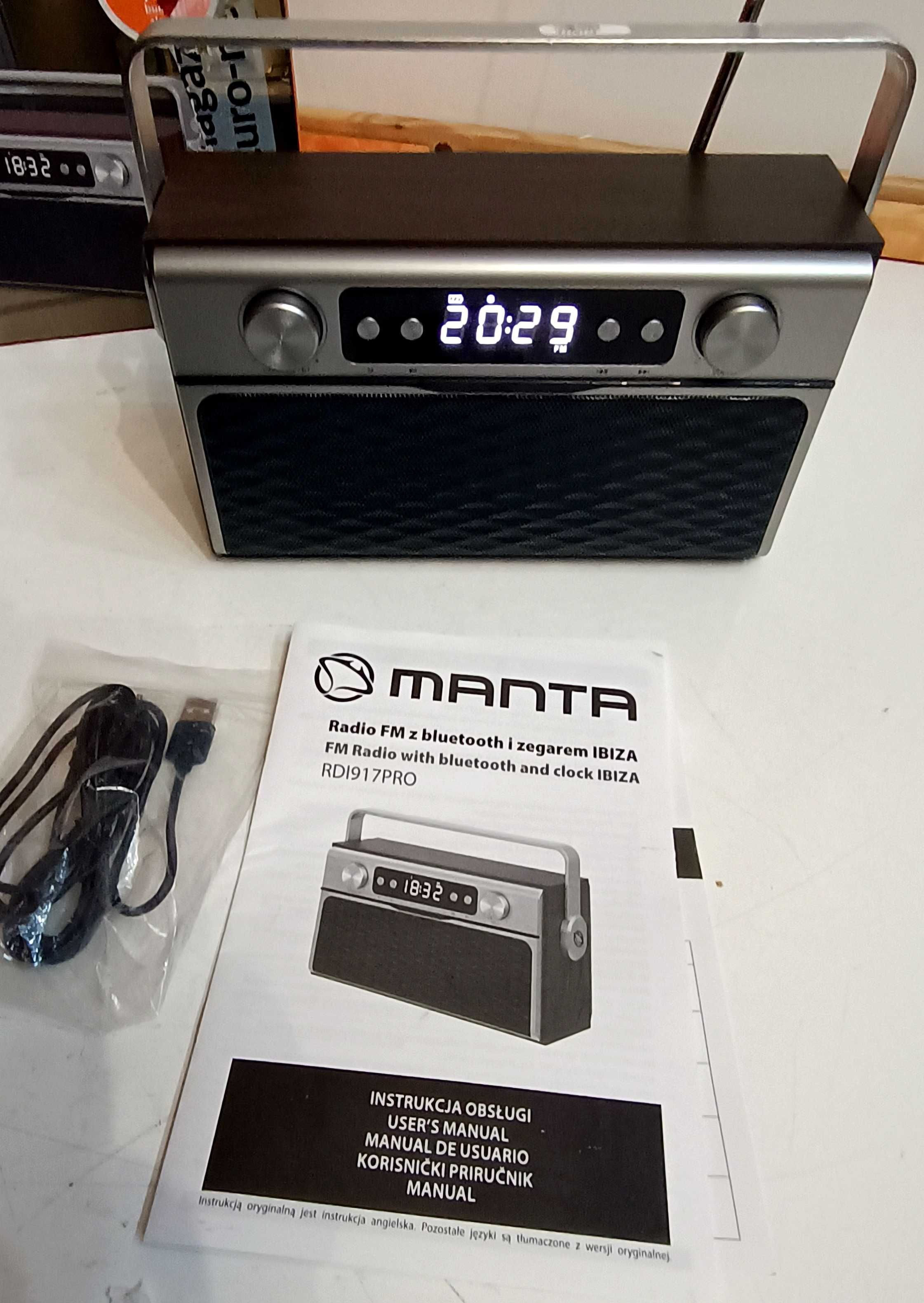 Radio FM sieciowe i bateryjne + BT - IBIZA