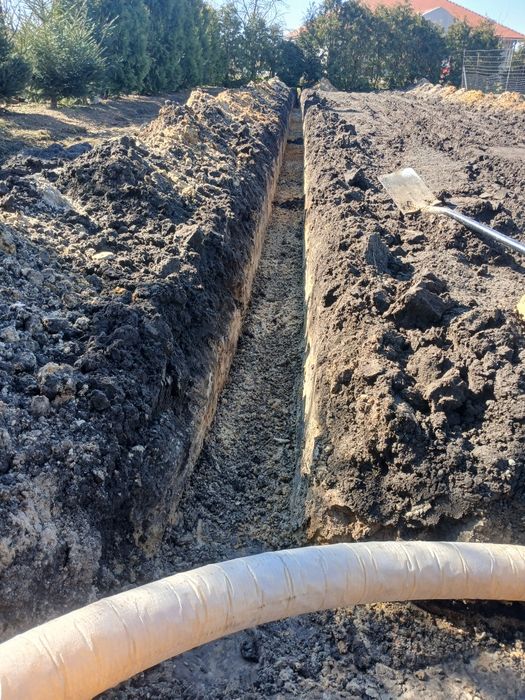 Usługi minikoparka, koparka drenaże prace ziemne 100zł/h wywrotka odw