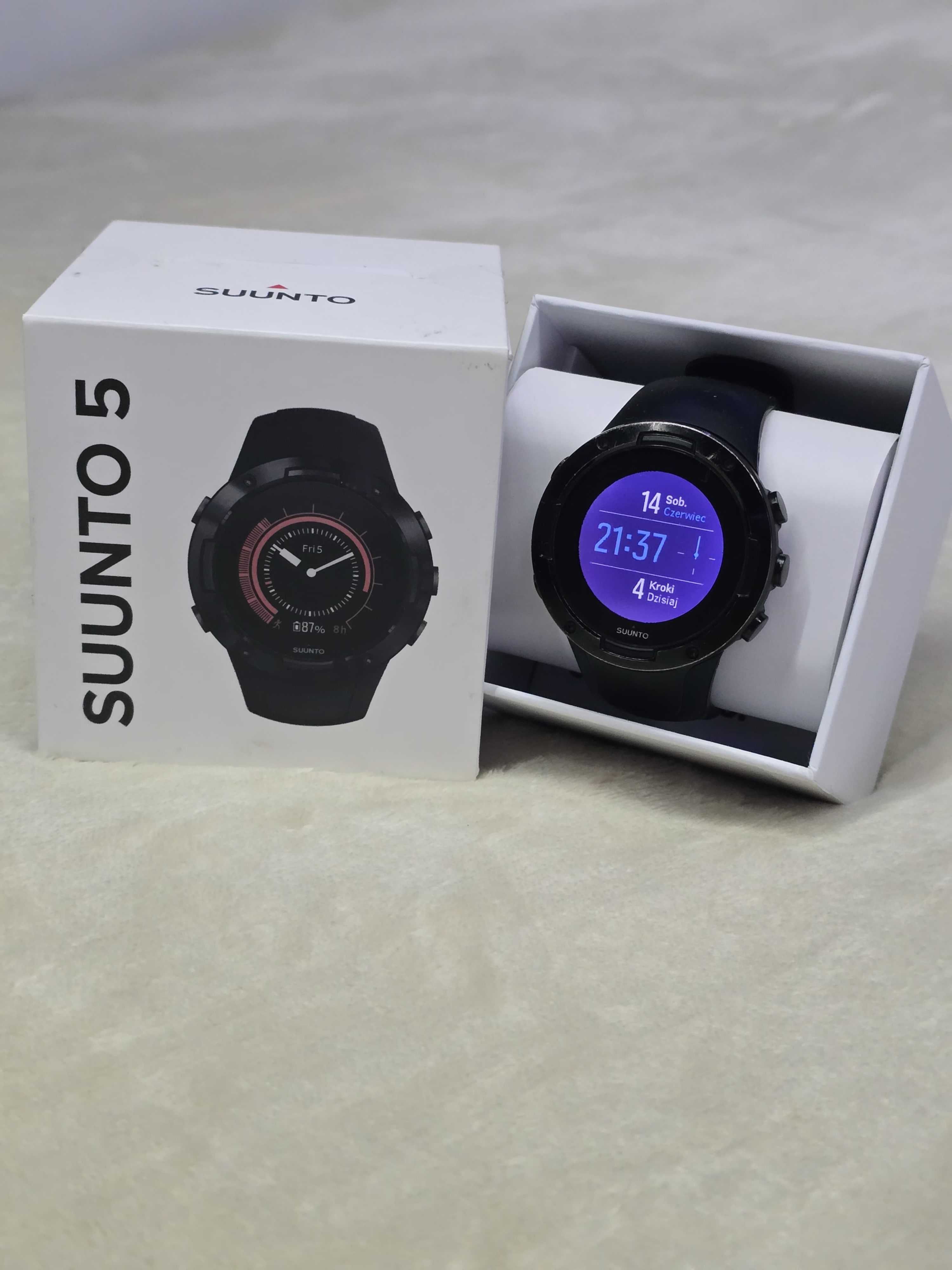Suunto 5 All Black Wytrzymały i funkcjonalny zegarek sportowy