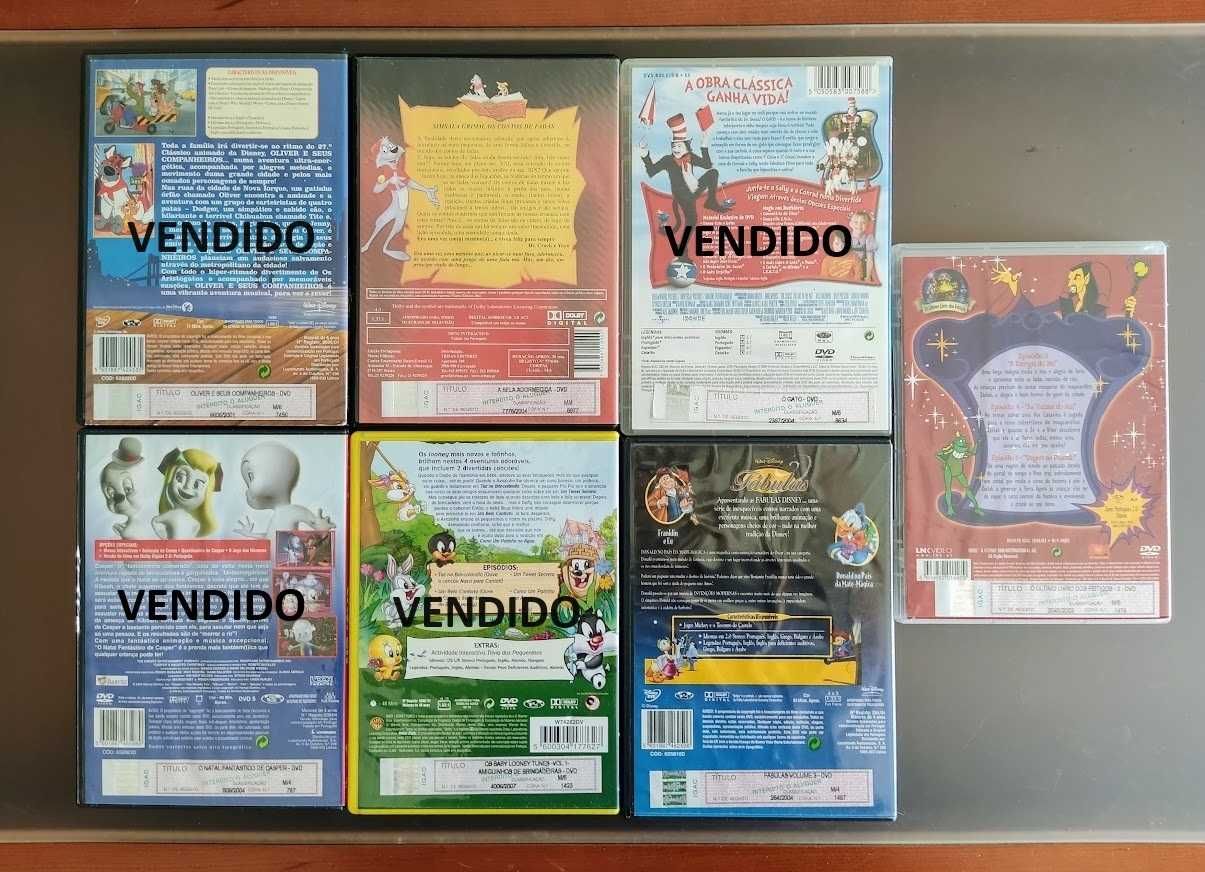 Filmes dvd originais com capa banda desenhada infantil