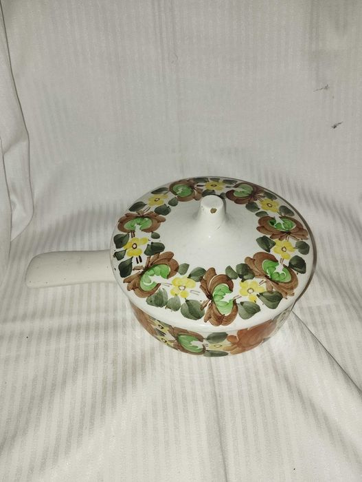 fajans Włocławek rondelek z przykrywką