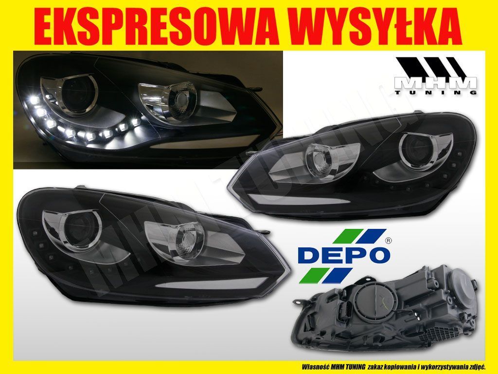REFLEKTOR DAY LINE LIGHT LED DRL VW GOLF 6 VI 5k0