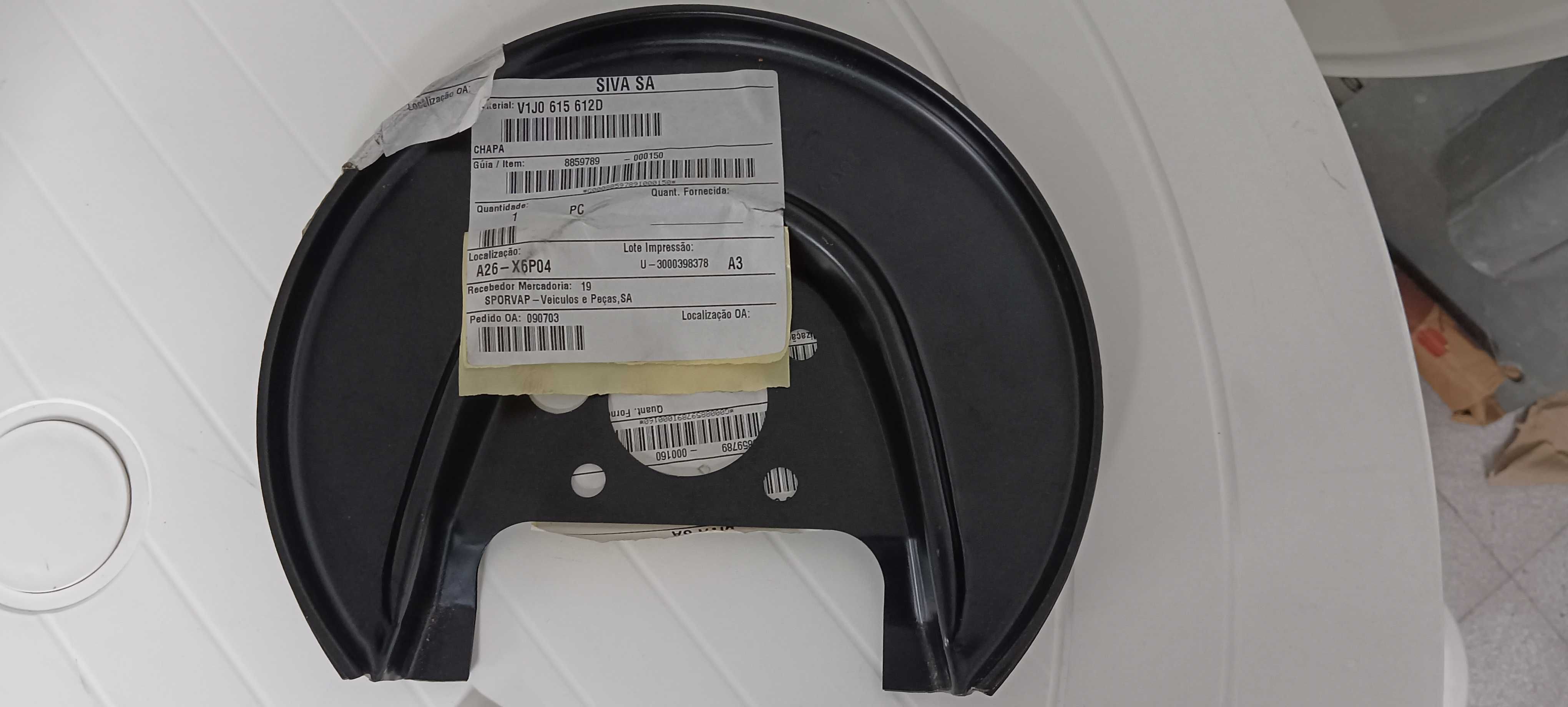 Proteção discos travão traseiros Originais (Audi A3 8L/8P)
