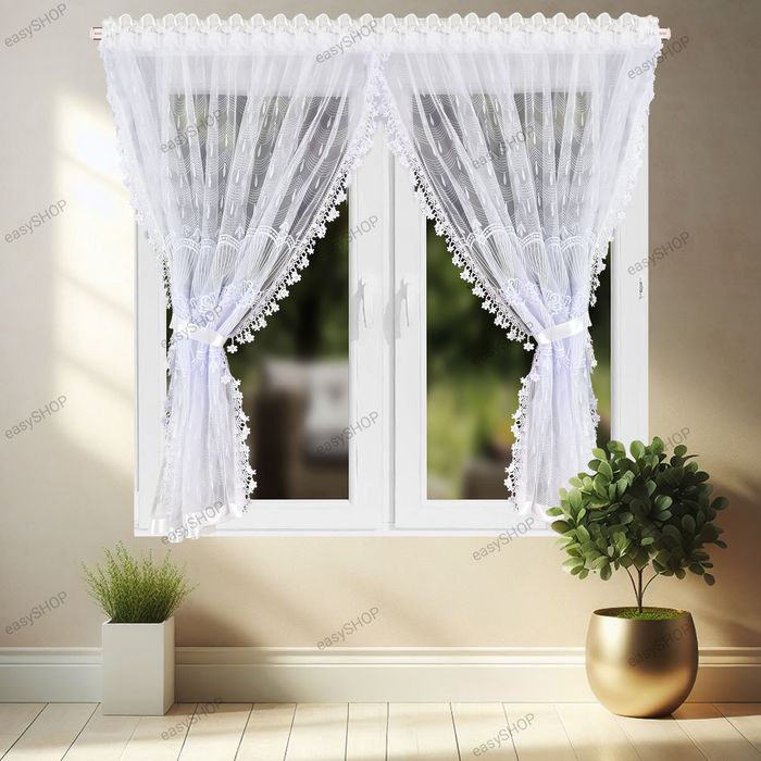 ‼️ SUPER CENA ‼️ Firanka 150x400 upinana na boki z gipiurą