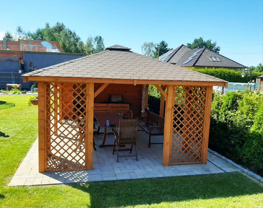 Domek letniskowy, ogrodowy, narzędziowy, drewniany, altana, altanki