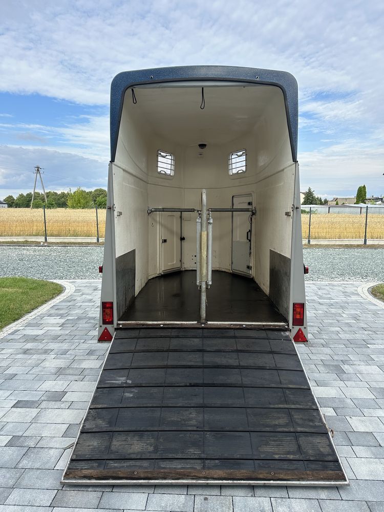 Przyczepa do przewozu 2 koni kat B dmc 1400 kg