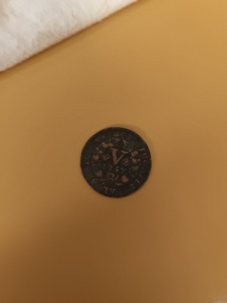 Moeda 5 reis de 1757