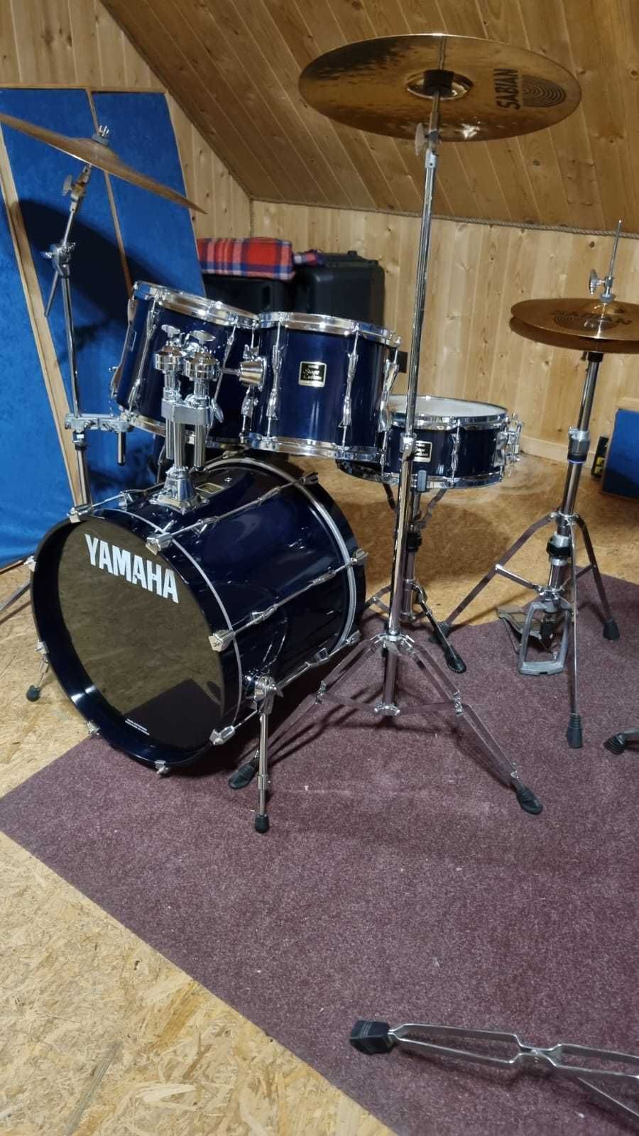YAMAHA STAGE CUSTOM bass drum 20" - komplet + talerze SABIAN B8Pro
