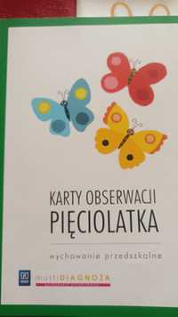 Karty obserwacji pięciolatka wychowanie przedszkolne WSiP