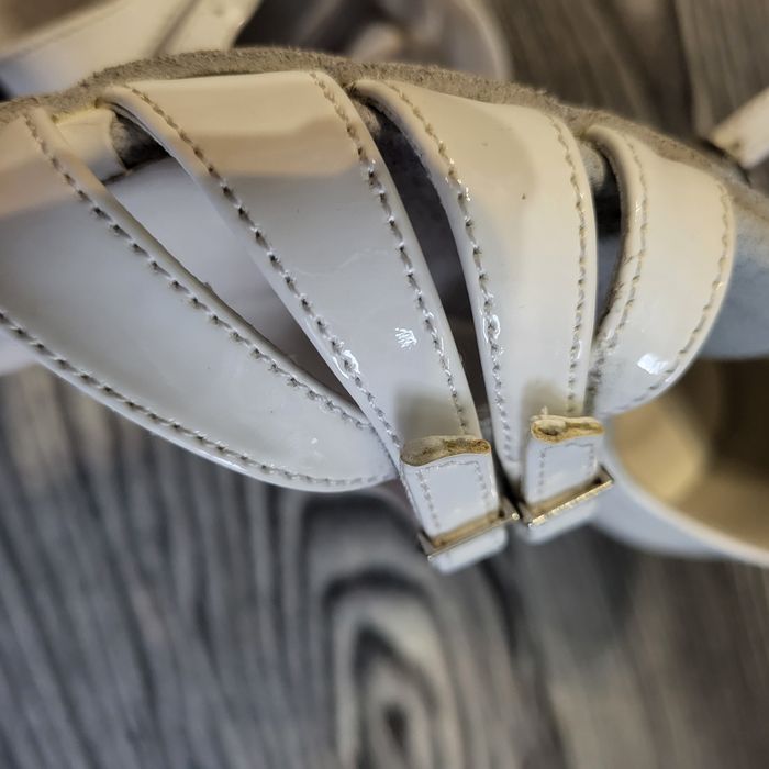 Дитячі туфлі для танців 19, біла шкіра