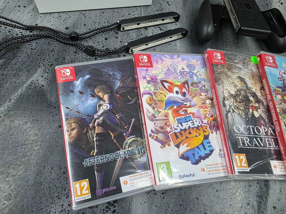 Konsola Nintendo Switch OLED + 4 gry + Gwarancja 12 mc SKLEP ZAMIANA