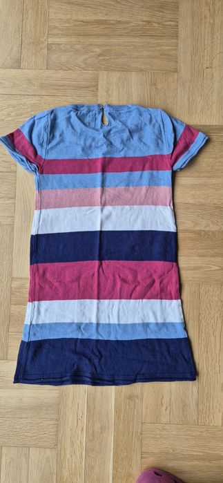 Tunika z dzianiny h&m LOGG w kolorowe paski 122/128 6-8lat