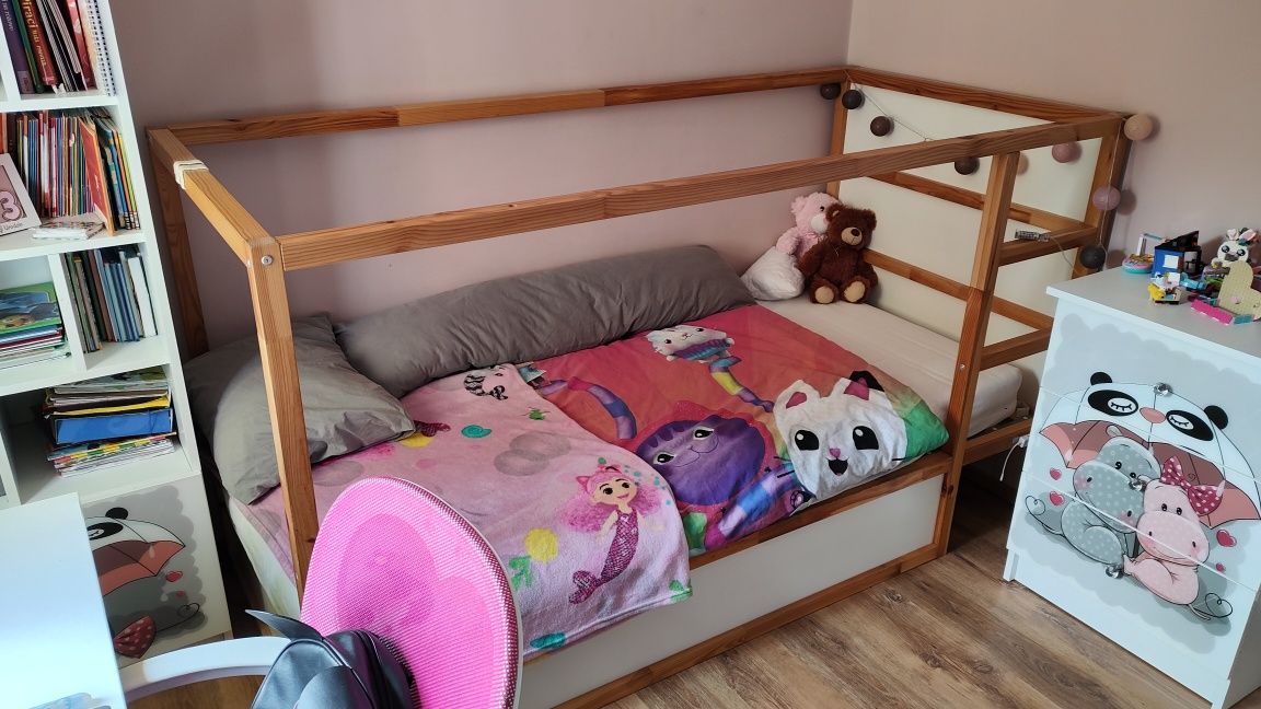 Łóżko IKEA Kura + nakładka sklepowa