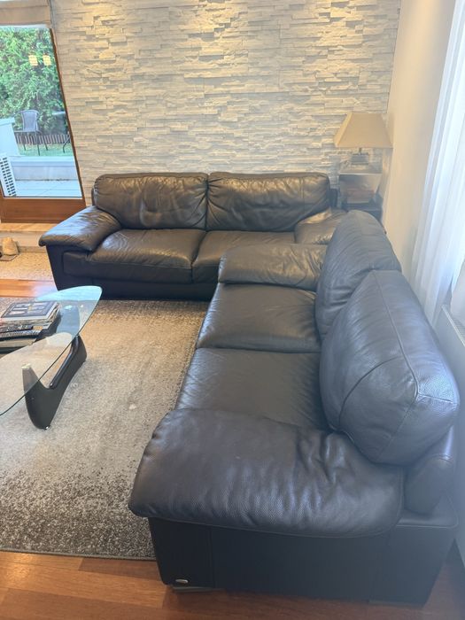 2 skorzane kanapy Italsofa