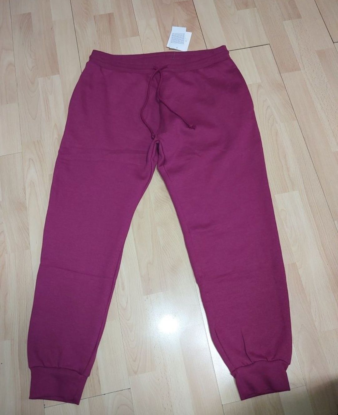 Nowe spodnie dresowe damskie 44 42 xl xxl burgund dresy