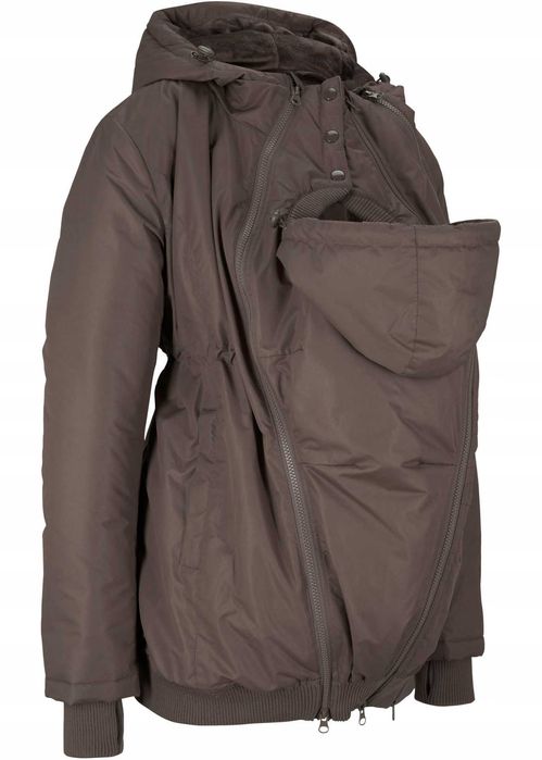 Zimowa kurtka ciążowa z wstawką dla dzidziusia