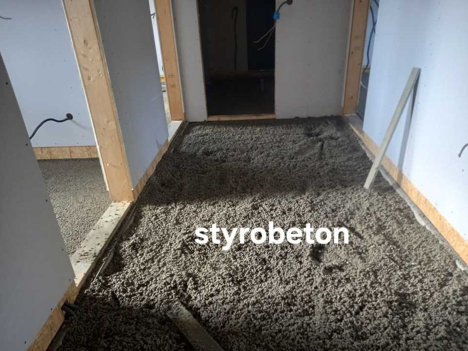 Wylewki maszynowe/maszynowo, styrobeton, chudy beton