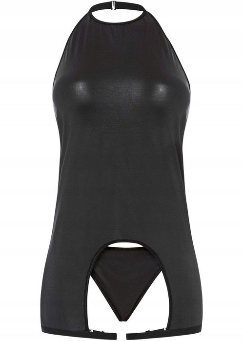 VENUS komplet erotyczny kombinezon i stringi czarny r.44/46