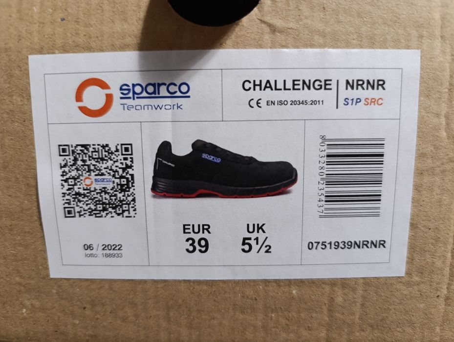 Buty robocze sparco 39 nowe