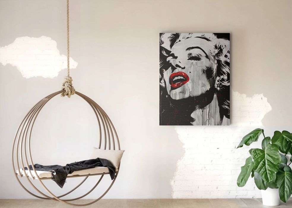 Obraz na płótnie Marilyn Monroe 75x100 cm - Ikona Popkultury w Pop-Art