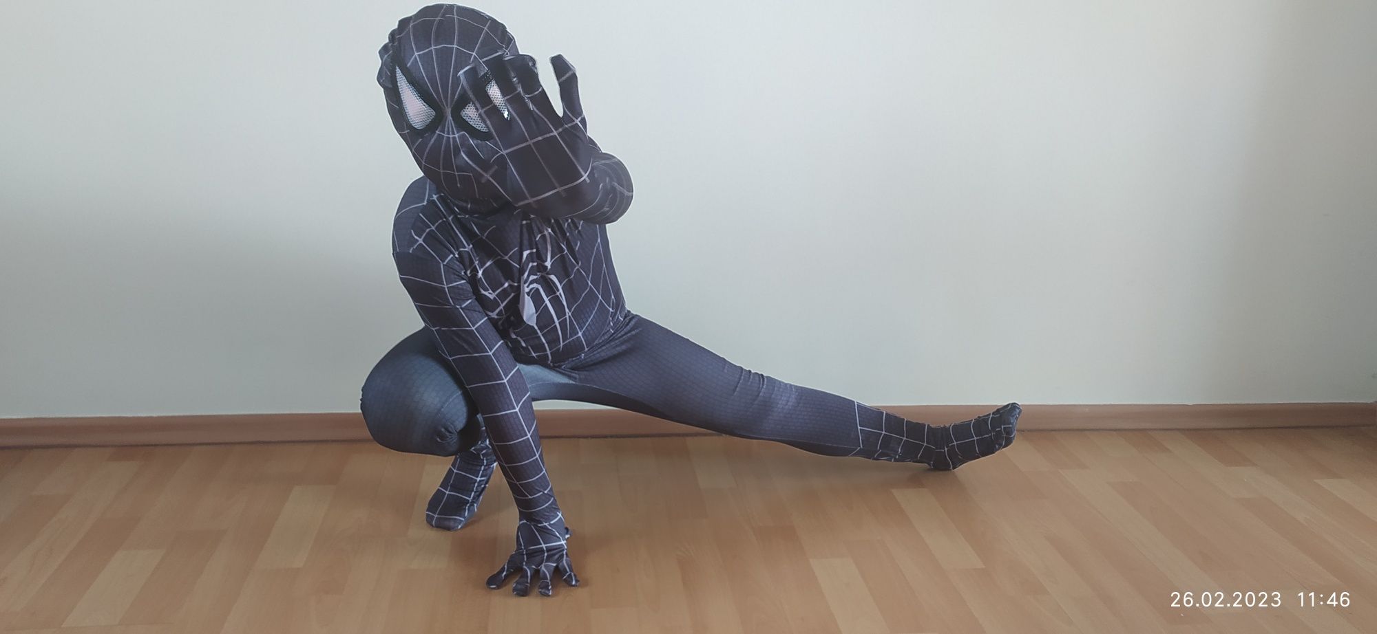 Czarny Spiderman, Spider-Man, spajdi, kombinezon superbohatera,