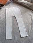 Legginsy prążkowane, getry szare 98 104