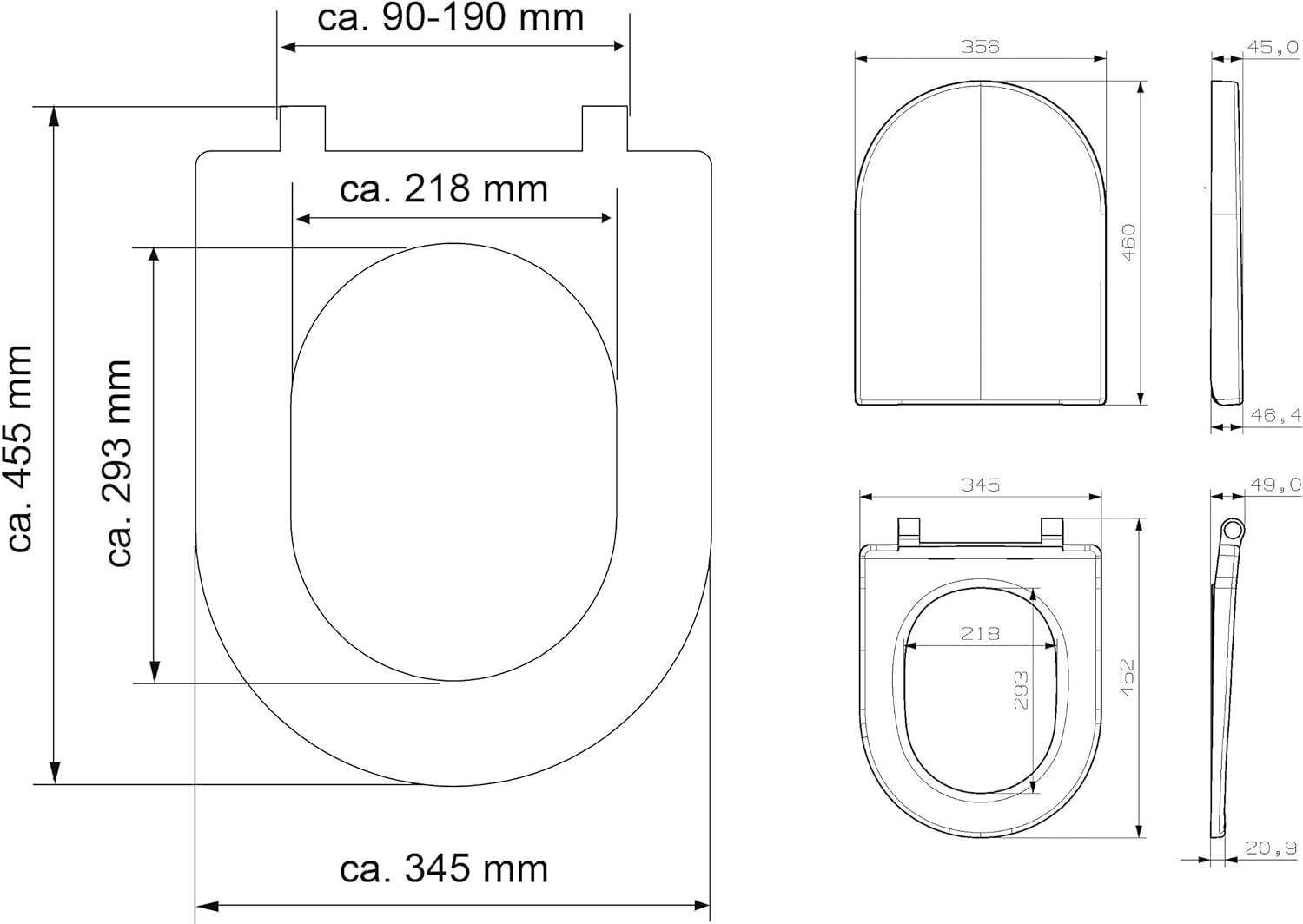 SCHÜTTE Duroplast D сидіння для унітазу