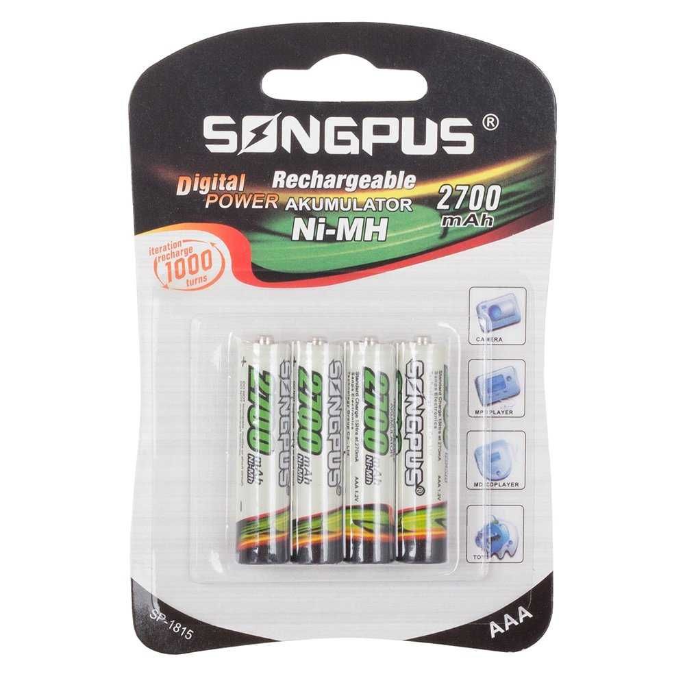 Baterie akumulatorki AAA R3 UP TO 2700mAh 4 sztuki zestaw