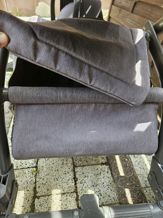 Wózek Adamex 3w1 gondola spacerówka fotelik samochodowy szary