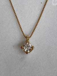 Złoty wisiorek z diamentem na łańcuszku  pr.750