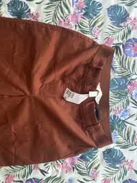 Spodnie H&M rozmiar 36 piękny rudy kolor