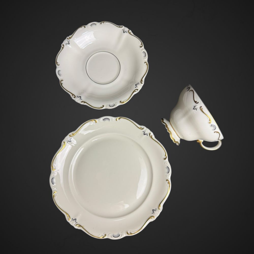 Trio zestaw śniadaniowy Rosenthal Selb Germany Pompadour B51/053102