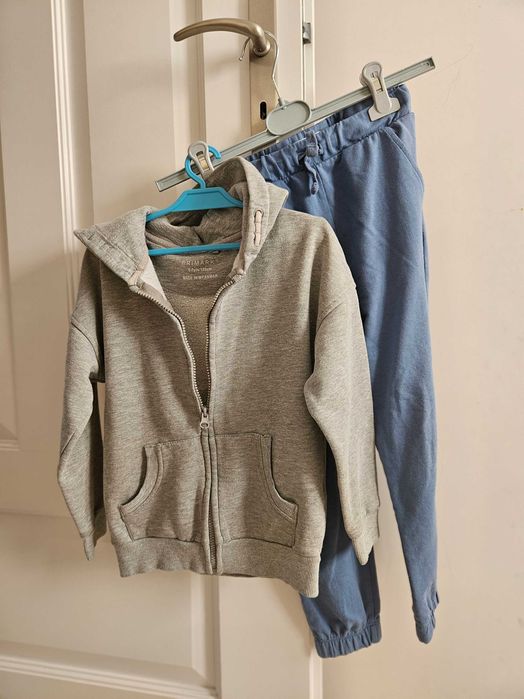 zestaw ubrań bluza jeansy spodnie kurtka koszulki 116 122 hm zara