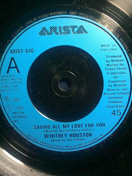 Whitney Houston-Saving All My Love -sp 7''