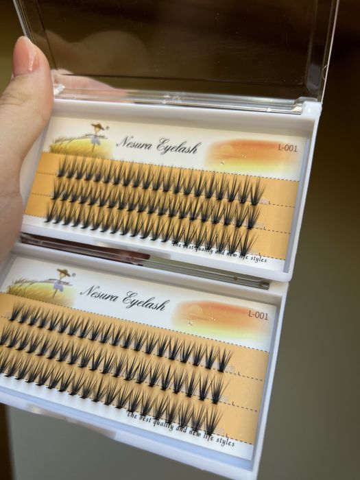 Війки накладні пучкові Несура вигин L