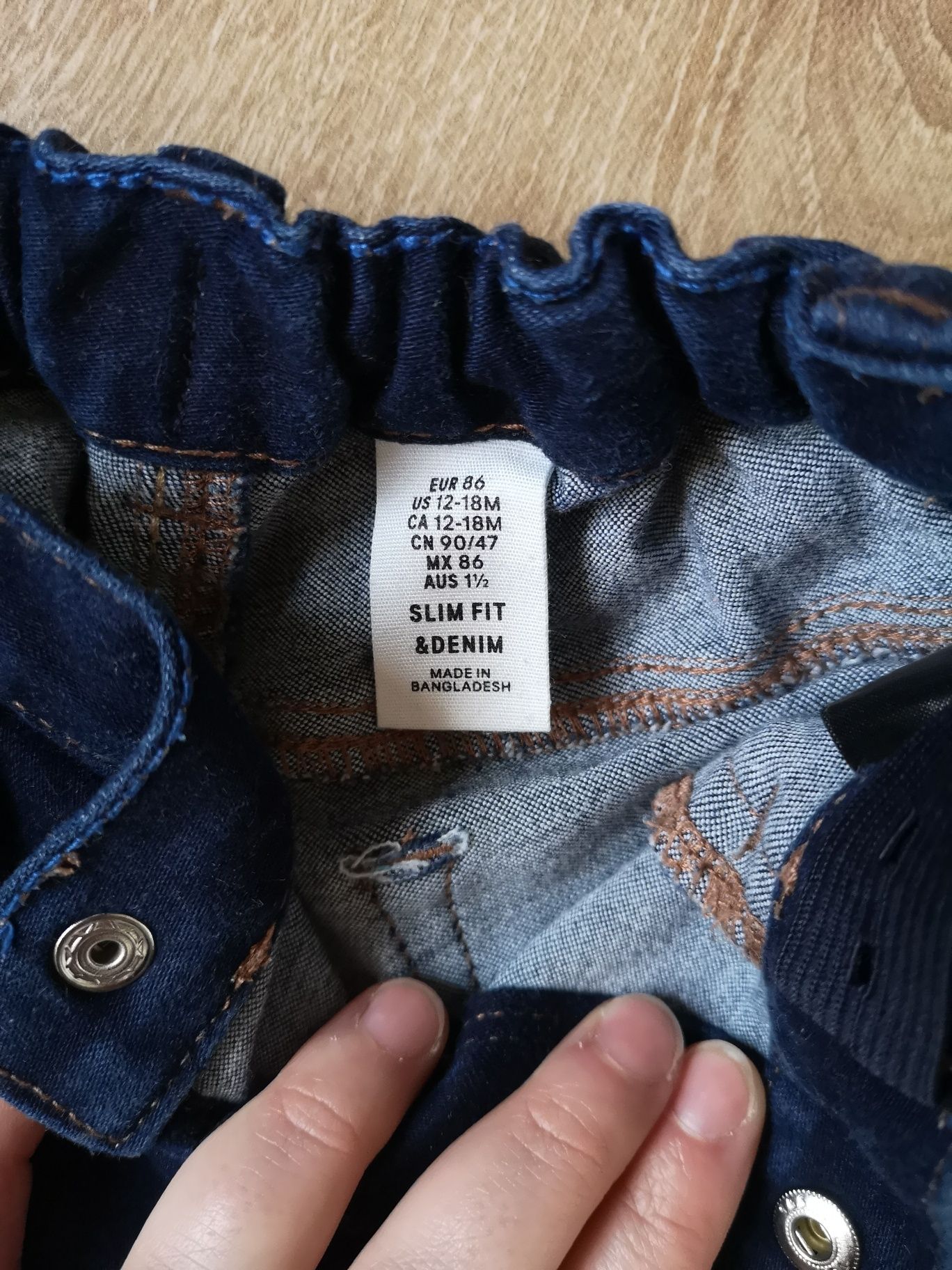 Spodnie jeansowe H&M, roz. 86