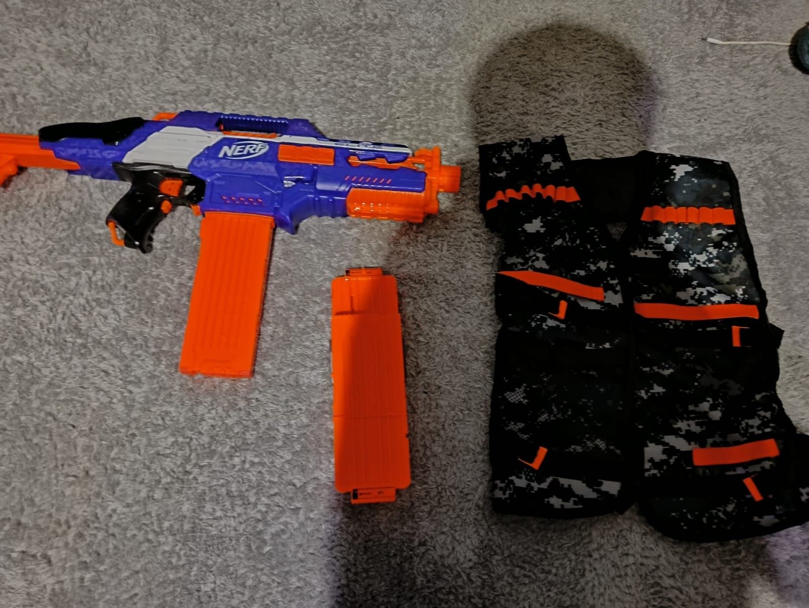Zestaw Nerf Elite Rapidstrike cs18 + 3 magazynki + kamizelka