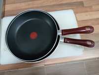 2 frigideiras Tefal novas (0.28 e 0.26 cm) e 1 tampa em vidro (0.28)