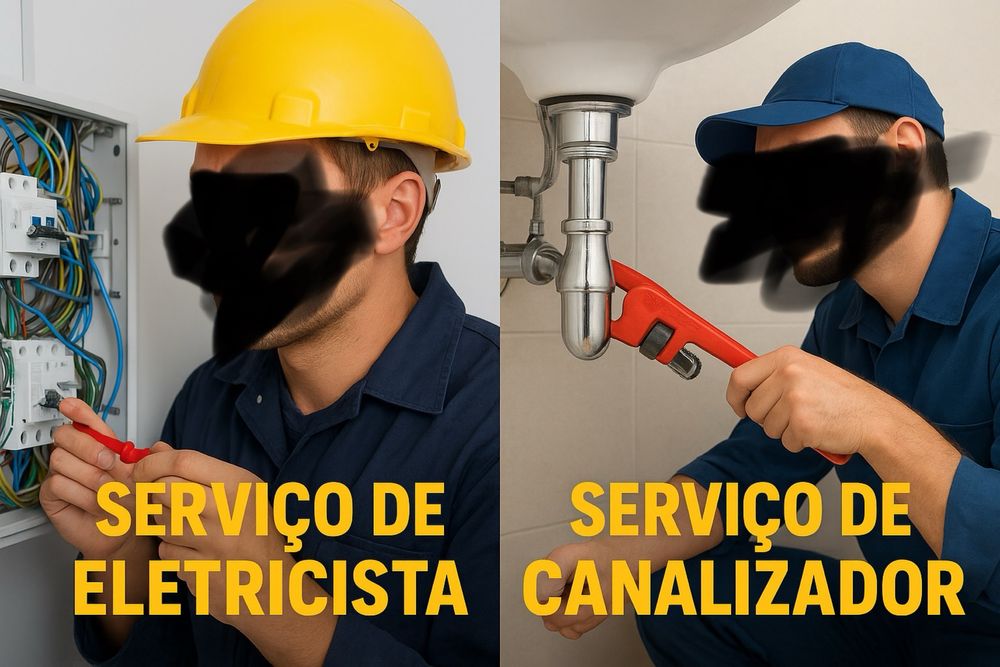 Serviço de Eletricista. / Serviço de Canalizador.  /