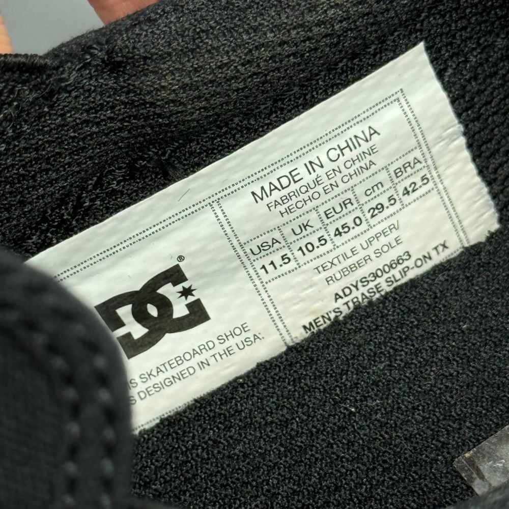 Кеди кросівки DC Slip On Trase скейт шузи дс кеды кроссовки слипоны