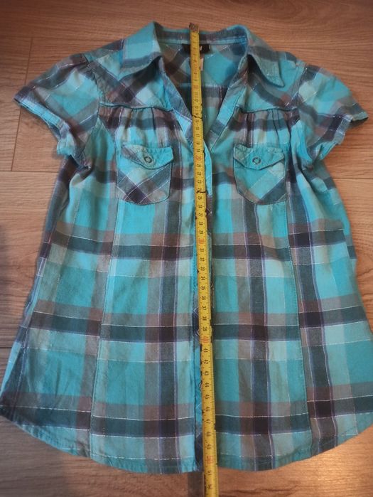 Koszula i sweterek dziewczynka 134