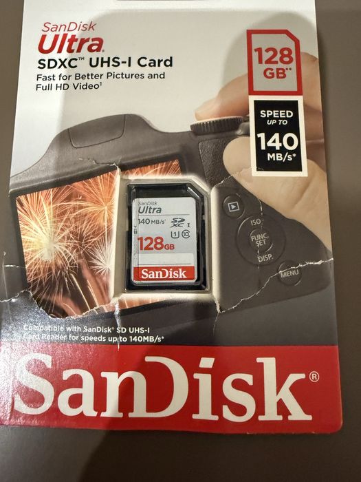 Карта памʼяті SanDisk , карта помяти 128G , новая