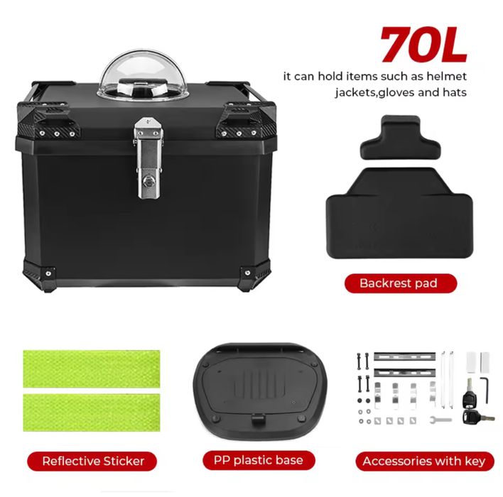 Кофр для собак для мотоцикла / Сумка-корзина для мотоцикла 70л.