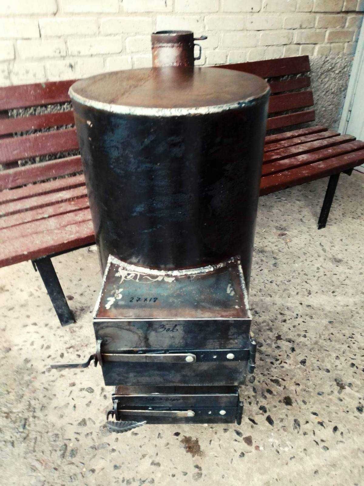 Пічь металева буржуйка для опалення приміщень