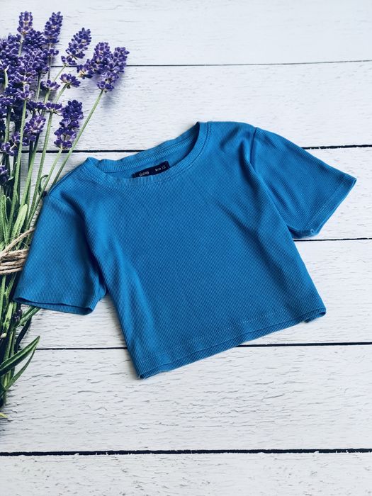 Топ підлітковий Sinsay XS в рубчик кроптоп топік топик футболка