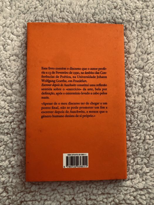 GÜNTER GRASS Escrever depois de Auschwitz Sobre Finitude Autobiografia